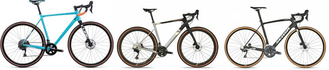 Het verschil tussen een gravelbike, cyclocrosser en racefiets